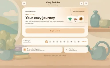 Cozy Sudoku game